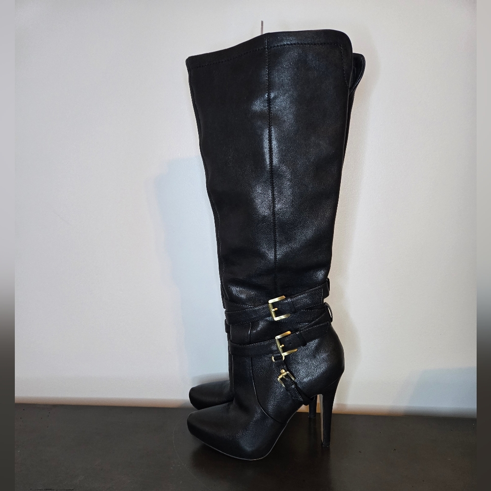 Sam Edelman Black Roula Knee High Boots